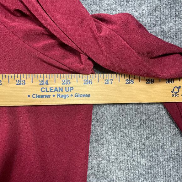 Lane Bryant Crossover Top Women's Plus 22/24 Red Dressy Flowy Formal Party - Picture 5 of 9